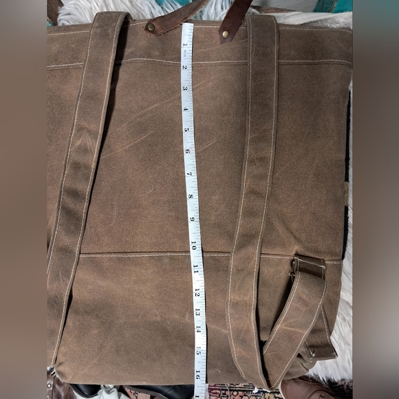 Southwestern Style Suede Backpack - Picture 7 of 7